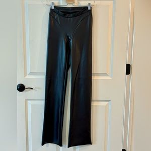 Skims Faux Leather Boot Cut Pant